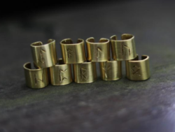 Viking rune hair rings (set of 3)