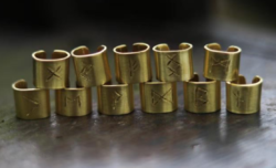 Viking rune hair rings (set of 3)