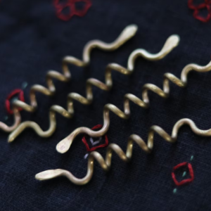 Viking snake hair beads (set of 4)
