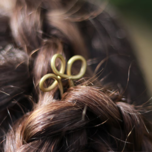 Brass hair pin, Hair fork, Brass Hair accessories