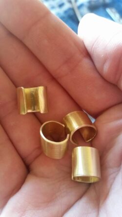 2pcs+ Hairs brass ring, Nordic Tribal hair jewellery, Dread beads, Hair accessory