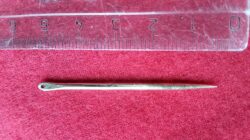 2pcs Vikings brass needles for sewing, Style NR. 1, Historical reenactment crafting tool