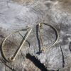 2pcs Celtic brass pin, Reenactment clothes brooch