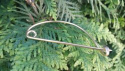 2pcs Celtic brass pin, Reenactment clothes brooch