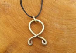 Norse Troll Cross, Brass Trollkors, Ancient Rune, Nordic Jewellery, Protection amulet