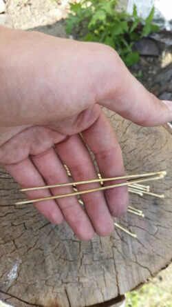 2pcs Viking needles, Style NR. 3, brass pin for sewing, craft tool