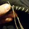 2pcs Vikings brass needles for sewing, Style NR. 1, Historical reenactment crafting tool