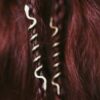 2pcs Viking Snake Hair Bead Tribal Brass Hair Ring Hair Jewellery